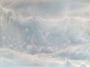 Light blue iced landscape